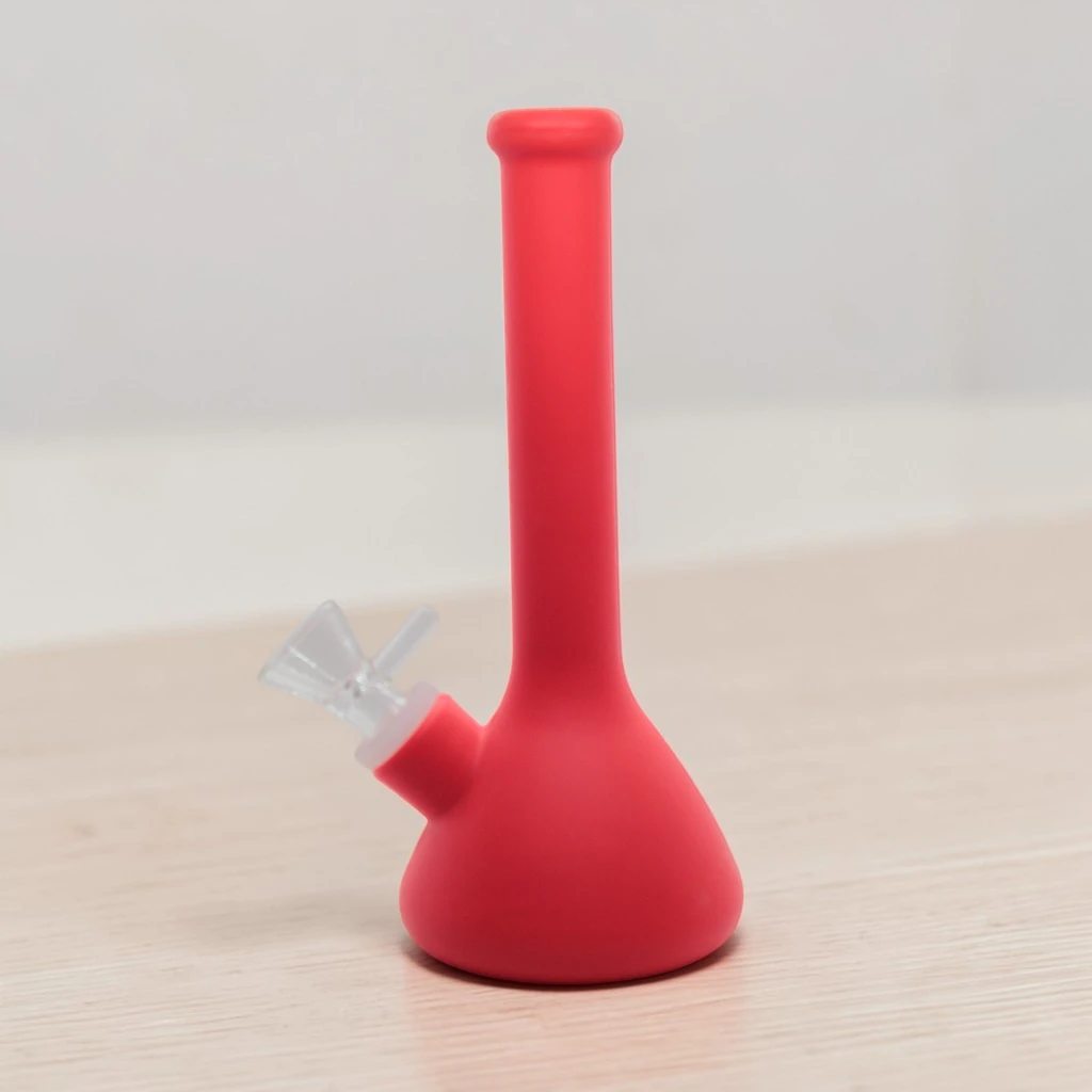 Красный силиконовый бонг